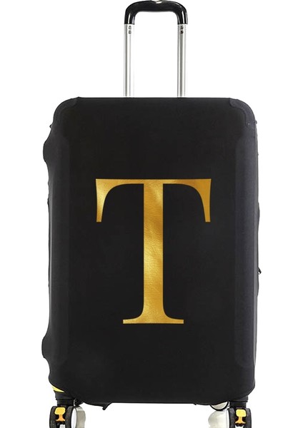 8 Harflit Stili M Beden Bavul Kılıfı Valiz Koruyucu Kapak Mektup Ad Desen Seyahat Aksesuarları Elastik Bagaj Toz Kapağı Bavul Uygula (Yurt Dışından)