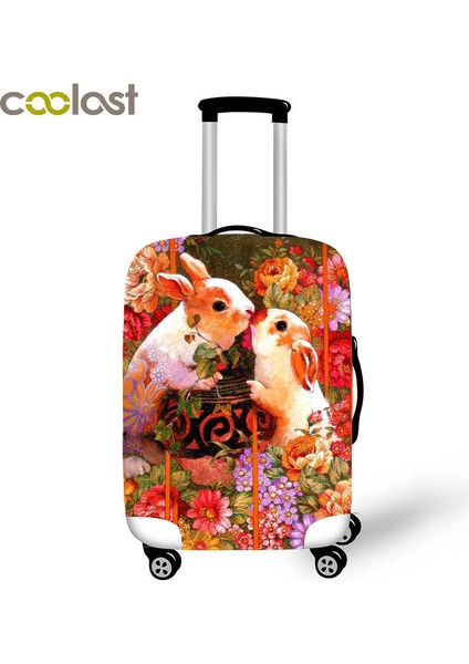 XTYH10 Stili L Beden Eiffel Kulesi Yağlı Boya Valiz Koruyucu Kapak Seyahat Aksesuarları Için Elastik Kapaklar Inç Trolley Durumunda Valiz Kapağı (Yurt Dışından)