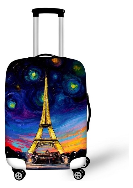 CC1633F26 Stili Xl Beden Ince Seyahat Valizleri Koruyucu Kılıfı 24 Inç Tekerlekli Çantalara Su Geçirmez Elastik Bavul Toz Yağmurluk Kapakları (Yurt Dışından)