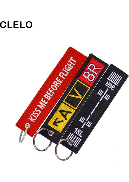 Stil 9 Stil Nakışlı Valiz Etiketi Moda Seyahat Çanta Etket Anahtarlık Hediye Uçuş Ekipmanı Havacılık Sevdalısı Için Özel Ürün Lot (Yurt Dışından)