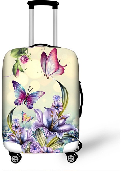 No.20 Tarzı Xl Beden Moda Kelebek Baskılı Valiz Koruyucu Kılıf Seyahat Bavulu Kılıfı Esnek Toz Kılıfları 32 Inç'e Kadar Seyahat Aksesuarları (Yurt Dışından) fırsatları