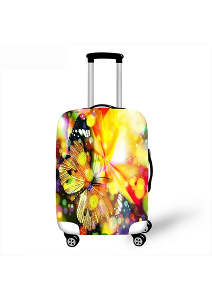 11 Bagaj Kapağı Stili S Beden Kelebek Desenli Valiz Kılıfı Kalın Valiz Koruyucu Kılıflar Elastik Valiz Kılıfı Valiz Koruyucu Kılıflar (Yurt Dışından)
