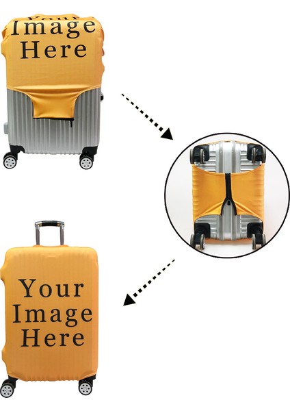 Axt FEIJI30 Stili L Beden Seyahat Için Moda Araba Uçak Baskılı Bavul Kılıfı Anti-Toz Valiz Koruyucu Kapak Bagaj Trolley Kılıf Kapağı (Yurt Dışından) fiyatları