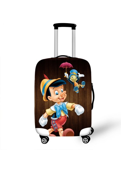 C Stili S Beden Elastik Bagaj Koruyucu Kılıf Valiz Koruma Kılıfı Seyahat Aksesuarları Pino Örüntüsü (Yurt Dışından)