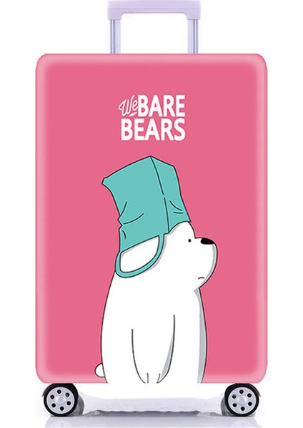 M Tarzı Xl Beden Dünya Seyahat Bavul Kılıfı Elastik Kasa Valiz Korumalı Kapak Tekerlekli Bagaj Çantası Kapak Erkek Kadın Kalın (Yurt Dışından)