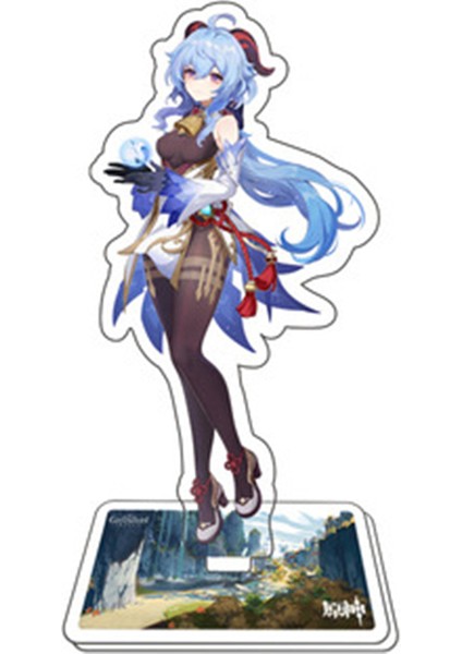 Jilet Tarzı Sıcak Oyun Ge Etkisi Zhongli Karakter Akrilik Figür Stand Model Plaka Masa Süsü Barbara Sevimli Ayakta Işaret Harika Hediyeler (Yurt Dışından) fırsatları