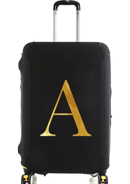 8 Harfa Stili S Beden Bavul Kılıfı Valiz Koruyucu Kapak Mektup Ad Desen Seyahat Aksesuarları Elastik Bagaj Toz Kapağı Bavul Uygula (Yurt Dışından)