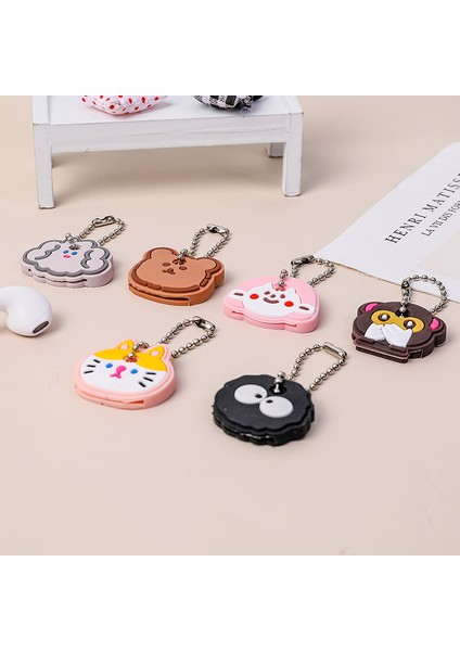 Maymun Stili Sevimli Karikatür Şekilli Silikon Anahtar Kılıfı Anahtar Tutucu Çanta Kawaii Ayı Yumuşak Silikon Jel Koruyucu Anahtar Koruma Kılıfı Genç Kızlar Için (Yurt Dışından)
