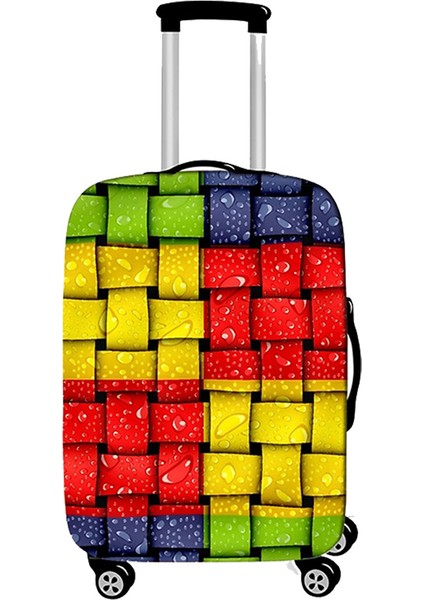 O Bagaj Kapağı Stili S Beden Moda Çiçekli Valiz Koruma Kılıfı 20 Inç Seyahat Aksesuarları Esnek Kumaş Valiz Kılıfı (Yurt Dışından) fırsatları