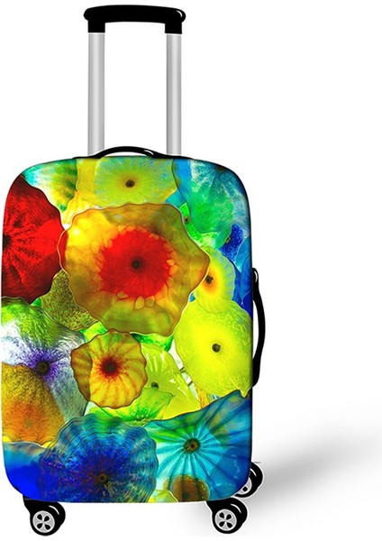 O Bagaj Kapağı Stili S Beden Moda Çiçekli Valiz Koruma Kılıfı 20 Inç Seyahat Aksesuarları Esnek Kumaş Valiz Kılıfı (Yurt Dışından) indirimleri