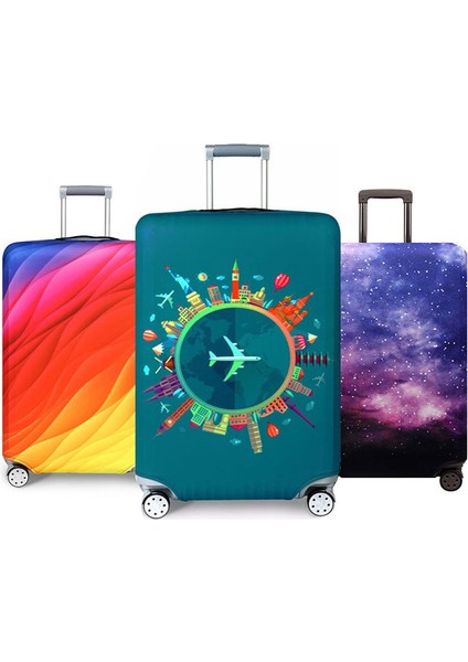 A3 Stili Xl Beden Daha Kalın Seyahat Valizi Koruyucu Kılıf Bavul Kılıfı Seyahat Aksesuarları Elastik Valiz Kılıfı Bavul Kılıfı Uygulanır - Türkçe (Yurt Dışından) indirimleri