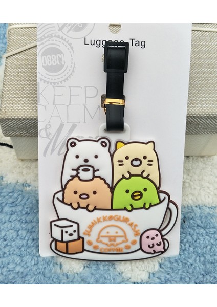 Gri Stil Ivyye Sumikko Gurashi Rol Anime Seyahat Aksesuarları Bagaj Etiketi Valiz Kimlik Adres Taşınabilir Etiket Bagaj Etiketleri Hediye Yeni (Yurt Dışından)