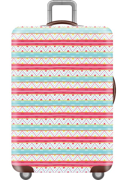 06 Bagaj Kapağı Stili S Beden Esneklik Seyahat Bavul Kılıfı Çiçek Desenli Bavul Koruyucu Kapak Kalınlaştırılmış Valiz Kılıfı Seyahat Aksesuarları (Yurt Dışından)