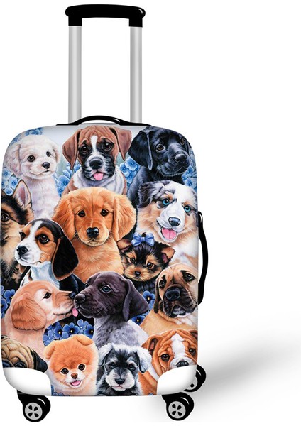 QE262 Stili S Beden Forudesıgns Turkuaz Kabile Deniz Kaplumbağa Desenli Valiz Koruyucu Kapaklar Elastik Inç Bavul Seyahat Aksesuarları (Yurt Dışından)