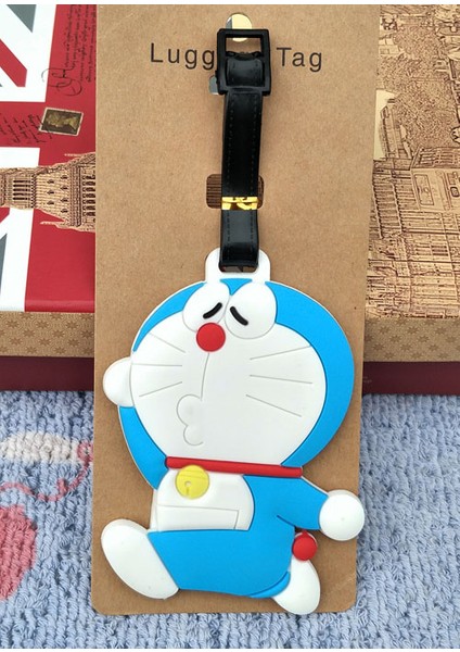 Gri Stil Ivyye Doraemon Serisi Anime Seyahat Aksesuarları Bagaj Etiketi Valiz Kimlik Adres Taşınabilir Etiketler Tutucu Bagaj Etiketleri Yeni (Yurt Dışından)