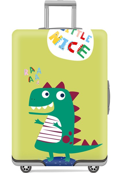 Sarı Stil M Beden Yüksek Kaliteli Kalın Seyahat Valizi Kılıfı Sevimli Karikatür 3D Hayvanlı Tekerlekli Baga Kılıfı Elastik Koruma Kılıfı Toz Kapağı (Yurt Dışından)