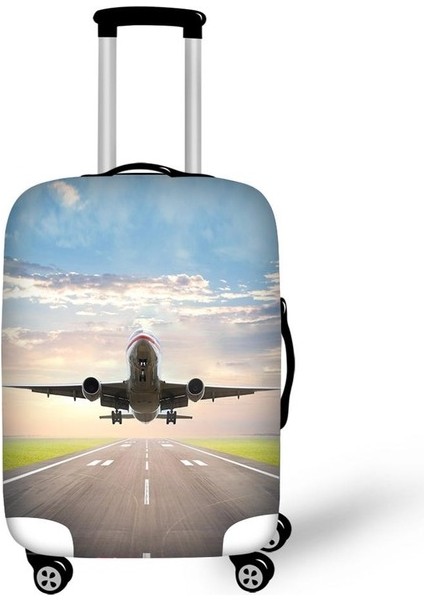 CJ0895F26 Stili L Beden Ince Seyahat Valizleri Koruyucu Kılıfı 24 Inç Tekerlekli Çantalara Su Geçirmez Elastik Bavul Toz Yağmurluk Kapakları (Yurt Dışından)