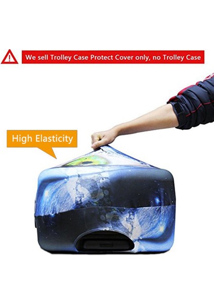 YY2946 Stili L Beden Twoheartsgirl Sevimli Yorkshire Terrier Köpek Baskılı Valiz Kılıfları Su Geçirmez Seyahat Bavul Kapakları Trolley Case Kapak (Yurt Dışından) indirimleri