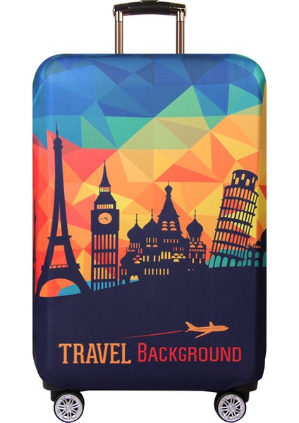 Fener Tarzı L Beden Geometrik Mor Valiz Kılıfı Seyahat Çantası Koruyucu Kılıfı Kalın Elastik Bagaj Kapağı 999 (Yurt Dışından) modelleri