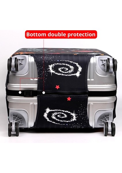 Fener Tarzı L Beden Geometrik Mor Valiz Kılıfı Seyahat Çantası Koruyucu Kılıfı Kalın Elastik Bagaj Kapağı 999 (Yurt Dışından) indirimleri