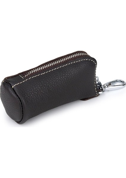 Kahve Tarzı Unisex Araba Anahtar Kılıfı Deri Anahtar Cüzdanı Anahtarlık Kılıfı Ev Temizlikçisi Kapak Fermuar Çantalar Anahtarlık Kapakları Için Anahtarlar Kart Cüzdanı (Yurt Dışından)