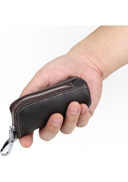 Kahve Tarzı Unisex Araba Anahtar Kılıfı Deri Anahtar Cüzdanı Anahtarlık Kılıfı Ev Temizlikçisi Kapak Fermuar Çantalar Anahtarlık Kapakları Için Anahtarlar Kart Cüzdanı (Yurt Dışından) fiyatları