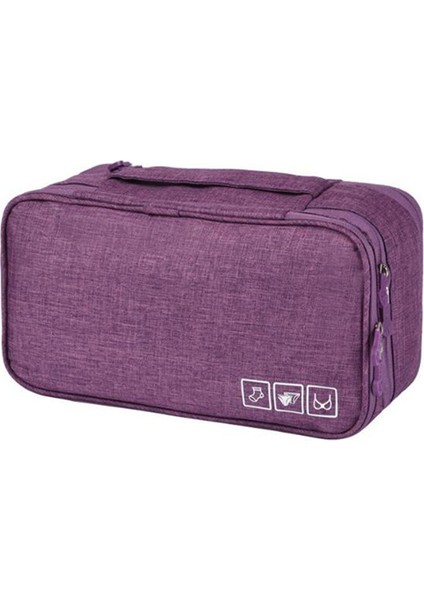 Gri Stil Bayan Sütyen Iç Çamaşırı Seyahat Çantası Valiz Düzenleyici Bayan Kozmetik Çantası Bagaj Düzenleyici Iç Çamaşırı Makyaj Organizatör Çantalar Pu (Yurt Dışından) fiyatları