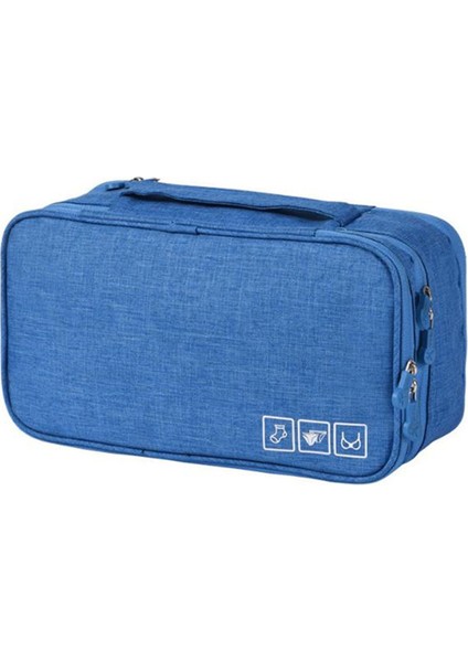 Gri Stil Bayan Sütyen Iç Çamaşırı Seyahat Çantası Valiz Düzenleyici Bayan Kozmetik Çantası Bagaj Düzenleyici Iç Çamaşırı Makyaj Organizatör Çantalar Pu (Yurt Dışından) fırsatları