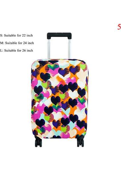 No.6 Tarzı M Beden Renkli Seyahat Valizi Korumalı Bavul Kılıfı Tekerlekli Bavul Aksesuarları Seyahat Valizi Toz Kapağı F 26 Inç Çanta (Yurt Dışından) fırsatları