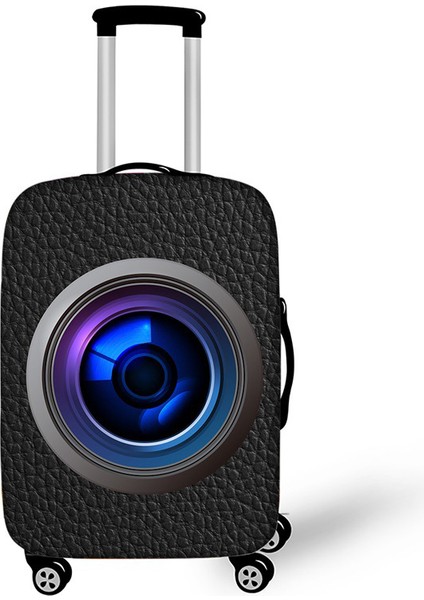 5 Bagaj Kapağı Stili M Beden Kamera Desenli Kalınlaştırılmış Valiz Koruyucu Kılıf Moda Esneklik Toz Kapağı 24 Inç Valiz Kılıfı Seyahat Aksesuarları (Yurt Dışından)