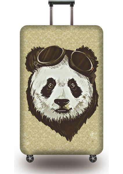 D Bagaj Kapağı Stili M Beden Panda Desenli Seyahat Aksesuarları Için Uygun Valiz Kılıfı Kılıfı Valiz Kapağı (Yurt Dışından)