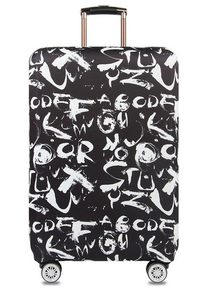 F Stili M Beden Mutlu Gezegen Tekerlekli Valiz Koruyucu Kılıf Çiçekler Flamingo Mavi Rüya Seyahat Bavul Kılıfı Elastik Koruyucu Kapaklar XT910 (Yurt Dışından)