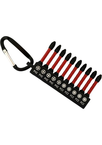 Vandor Bits Uç Matkap Ucu Tornavida Ucu Vidalama Ucu Impact Ph2 - Pz2 10 Parça Anahtarlık
