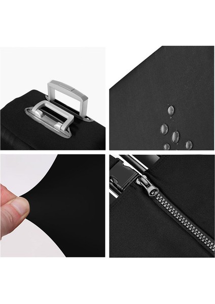 Siyah Stil M Beden Seyahat Elastik Bavul Kılıfı Koruyucu Streç Kumaş Fermuarlı Valiz Koruyucu Kapaklar Seyahat Aksesuarları Valiz Kılıfı (Yurt Dışından) fiyatları