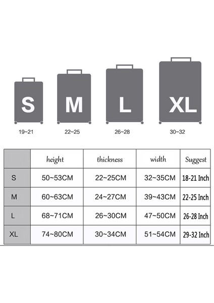 Siyah Stil M Beden Seyahat Elastik Bavul Kılıfı Koruyucu Streç Kumaş Fermuarlı Valiz Koruyucu Kapaklar Seyahat Aksesuarları Valiz Kılıfı (Yurt Dışından) modelleri