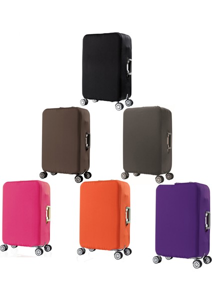 Siyah Stil M Beden Seyahat Elastik Bavul Kılıfı Koruyucu Streç Kumaş Fermuarlı Valiz Koruyucu Kapaklar Seyahat Aksesuarları Valiz Kılıfı (Yurt Dışından) fırsatları