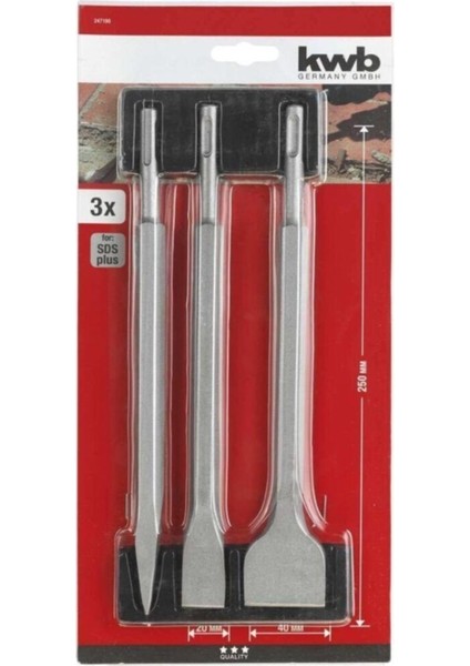 Sds Plus Kırıcı Uç Seti 3lü