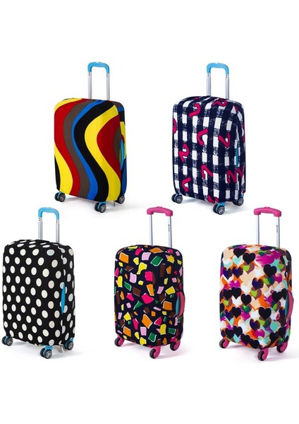 No.3 Tarzı L Beden Esnek Valiz Kılıfı Bavul Kapak Seyahat Aksesuarları Baskılı Bot Toz Kapağı 18''-20'' Inç Koruyucu Kılıf Katı (Yurt Dışından) fiyatları