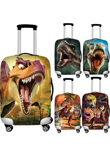 Z3429 Stili L Beden Forudesıgns 3D Dinozor Baskılı Seyahat Valizi Kılıfı Elastik Su Geçirmez Bagaj Koruyucu Toz Kapakları Bagaj Kılıfı (Yurt Dışından) indirimleri