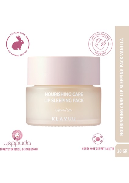 Nourishing Care Lip Sleeping Pack Vanilla - Vanilya Özlü Besleyici Dudak Bakım Gece Maskesi