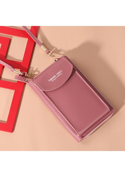 Kırmızı Çanta Stili Cüzdan Kadınlar Çapraz Pu Çok Fonksiyonlu Cep Telefonu Kavrama Çanta Bayanlar Cüzdan Büyük Kapasiteli Seyahat Kart Tutucu Pasaport Kılıfı (Yurt Dışından) modelleri