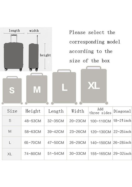 K Bagaj Kapağı Stili S Beden Seyahat Valiz Kılıfı Tekerlekli Koruyucu Kılıf Bagaaj Toz Kapağı Valiz Koruyucu Kapaklar Seyahat Aksesuarları (Yurt Dışından) modelleri