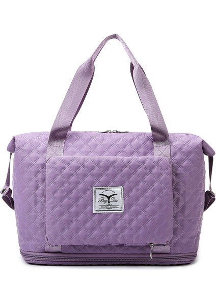 Mor Tarzı Günlük Oxford Kumaş Kadın Seyahat Çantaları Omuz Çantaları Spor Spor Çantaları Için Büyük Kapasiteli El Bagajları - Kadınlar ve Erkekler Için Moda (Yurt Dışından)