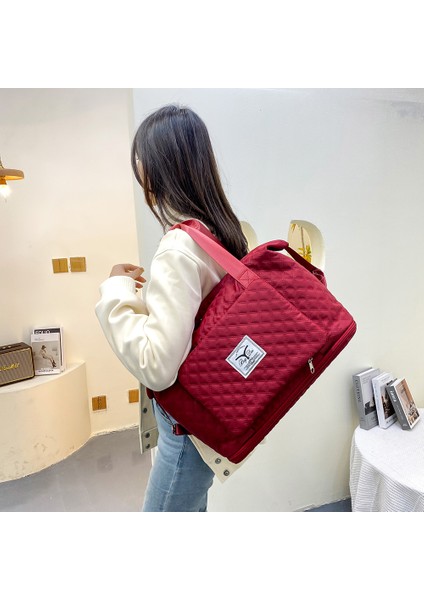 Mor Tarzı Günlük Oxford Kumaş Kadın Seyahat Çantaları Omuz Çantaları Spor Spor Çantaları Için Büyük Kapasiteli El Bagajları - Kadınlar ve Erkekler Için Moda (Yurt Dışından) indirimleri