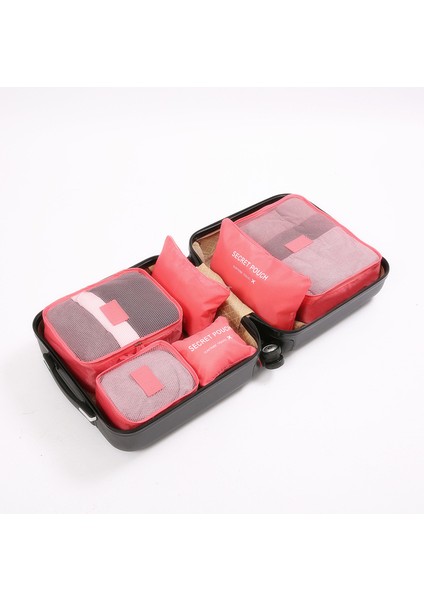 Küçük Karpuz Kırmızı Stili Yeni ve Yüksek Kaliteli Oxford Kumaş Bayan Seyahat Ağı Çanta Içinde Bagaj Düzenleyici Paket Küpü Organizatör Giysi Için (Yurt Dışından)