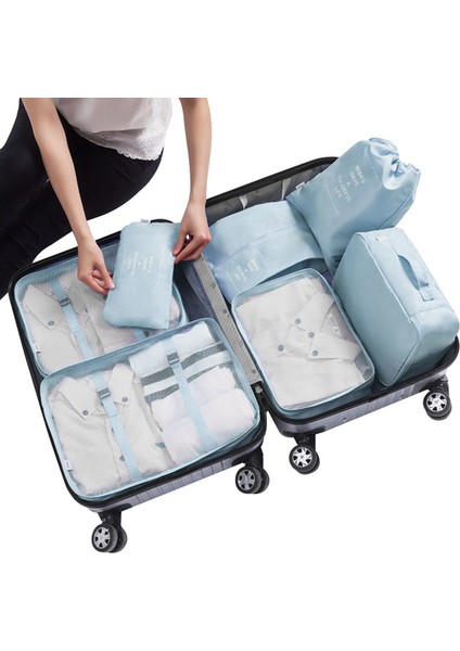 6 Adet Donanma Tarzı Seyahat Saklama Çantaları Taşınabilir Paketleme Kıyafet Kozmetik Tuvalet Organizatörleri File Çanta Düzenli Küp Torba Içinde Valiz Kit Aksesuarları (Yurt Dışından) fiyatları