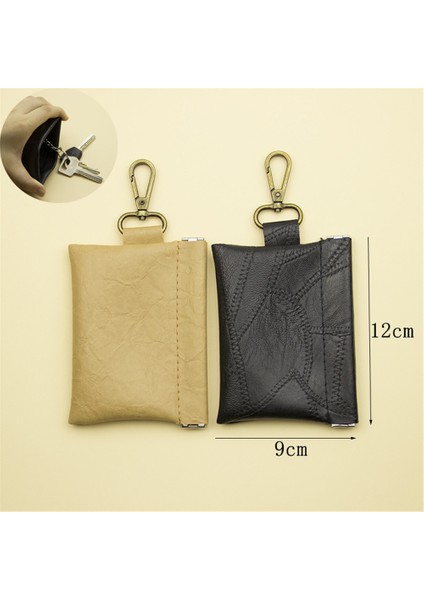 Koyu Gri Tarzı Taşınabilir Anahtar Cüzdanı Kadın Erkek Bozuk Para Hizmetçi Anahtarlık Cüzdan Düzenleyici Torba Kart Tutucu Basit Anahtar Kılıfı (Yurt Dışından) fiyatları