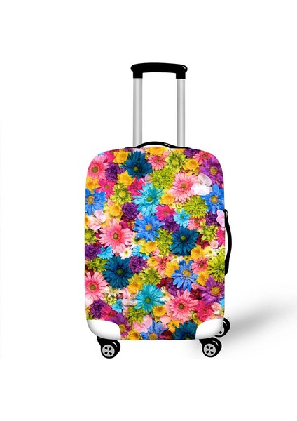 24 Bagaj Kapağı Stili S Beden Çiçek Desenli Valiz Koruyucu Kılıf 20 Inç Seyahat Aksesuarları Esnek Kumaş Valiz Korumalı Kılıf (Yurt Dışından) fırsatları