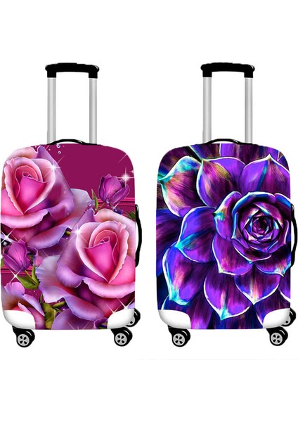 24 Bagaj Kapağı Stili S Beden Çiçek Desenli Valiz Koruyucu Kılıf 20 Inç Seyahat Aksesuarları Esnek Kumaş Valiz Korumalı Kılıf (Yurt Dışından) indirimleri