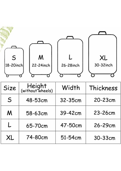Gün Batımı Tarzı Xl Beden Seyahat Valizi Kılıfı Kalın Elastik Bavul Koruyucu Kol Kapağı Bagaj Toz Kapağı Için Suitcase Koruyucu Kılıf Bagaj Aksesuarları (Yurt Dışından) fırsatları